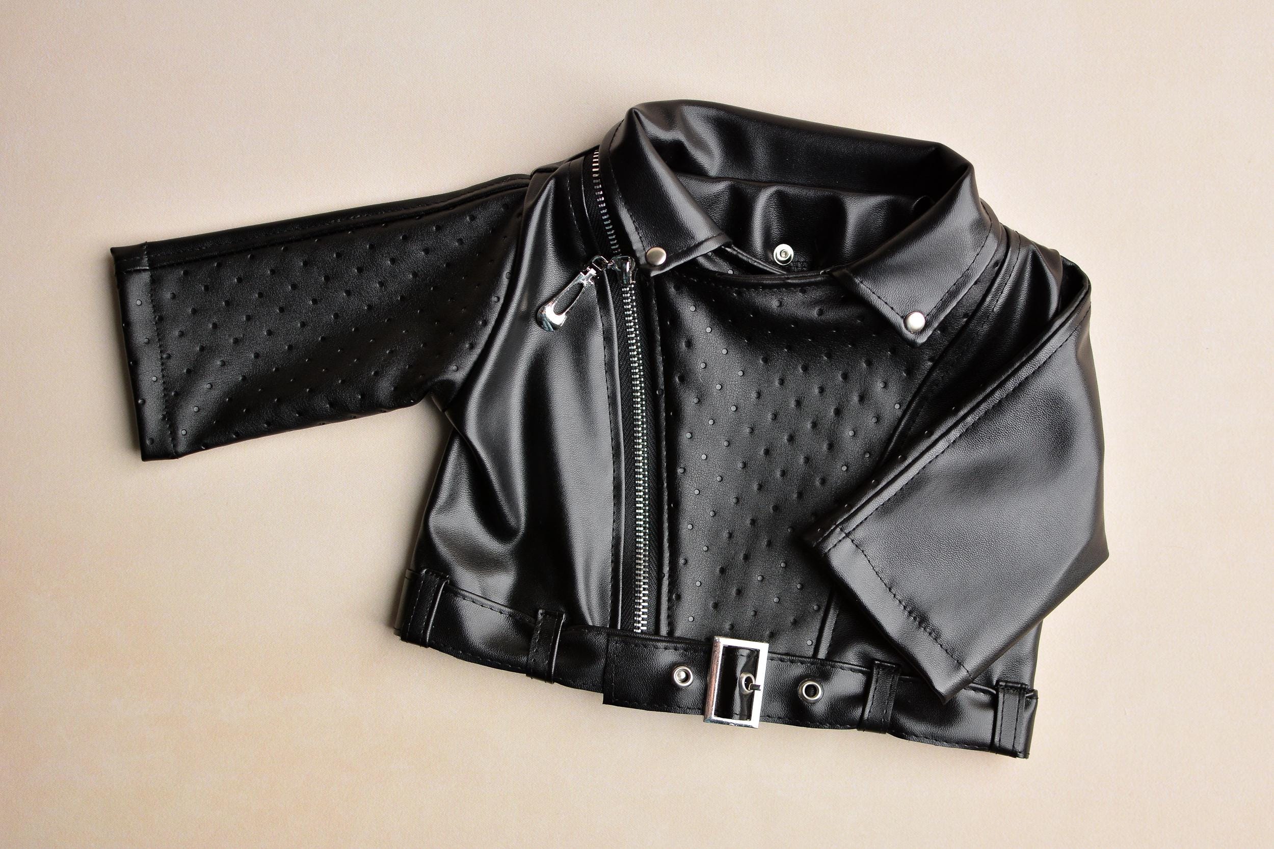 Toddler Newborn Props Newborn Baby Leather Jacket Newborn Biker