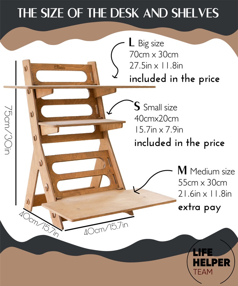 Small Computer Desk Desk Stand Table Laptop Wood Ergonomic | Etsy