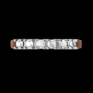 Five Stone Diamond Ring / 14K,18K Solid Gold Ring With 5 Diamonds / MAGIC SETTING Diamond Ring / Dainty Diamond Ring