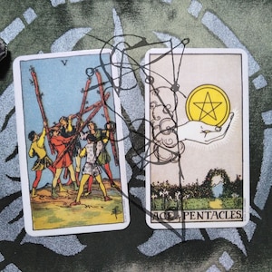 Lectura de Tarot de 1 pregunta (2 cartas) (¡Hecho en 24 horas o menos!)