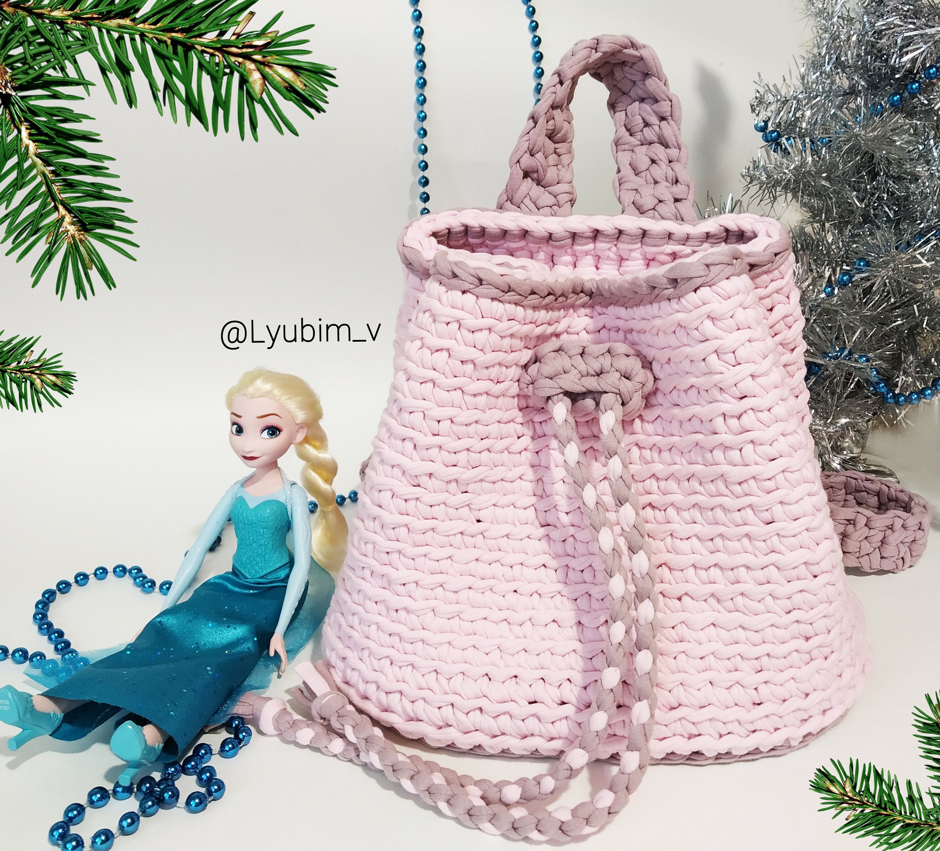 crochet kids backpack