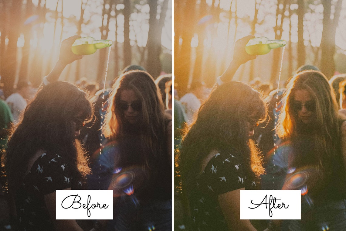 10 Polaroid Lightroom Preset Vintage Grainy Polaroid Preset Etsy