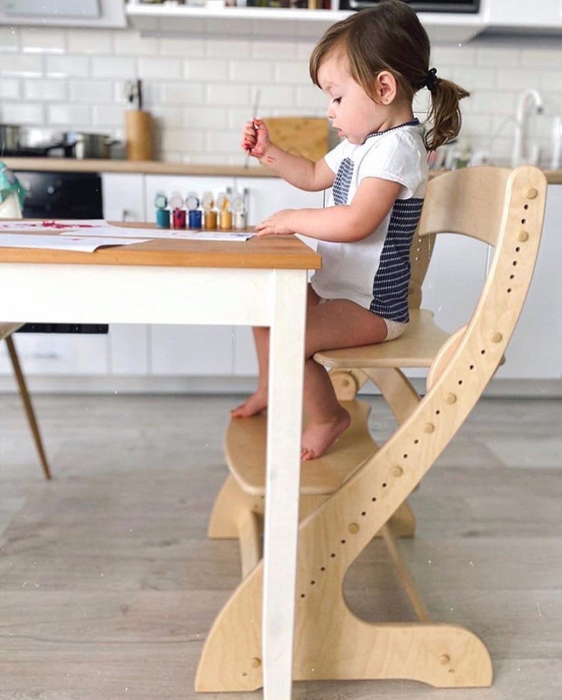 Baby High Chair Meubles minimalistes Montessori Chaise de Etsy