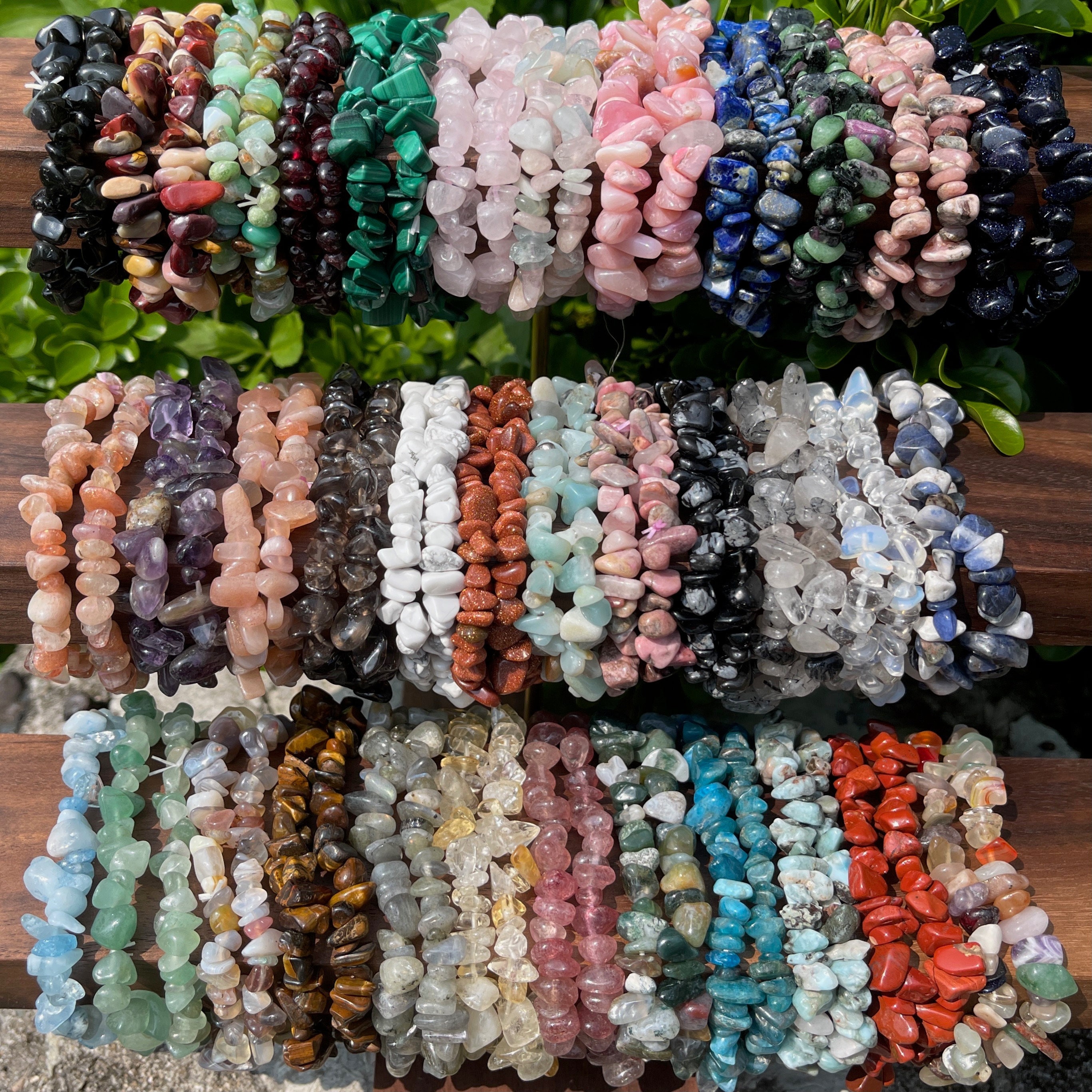 Gem chip hotsell bracelets