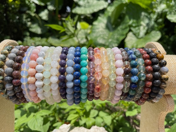 Natural Crystal beads Bracelets 8 mm beads bracelets wholesale supplier