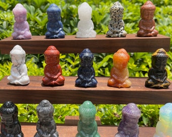 グリーンアベンチュリンのガネーシャ像：手彫りのクリスタル装飾