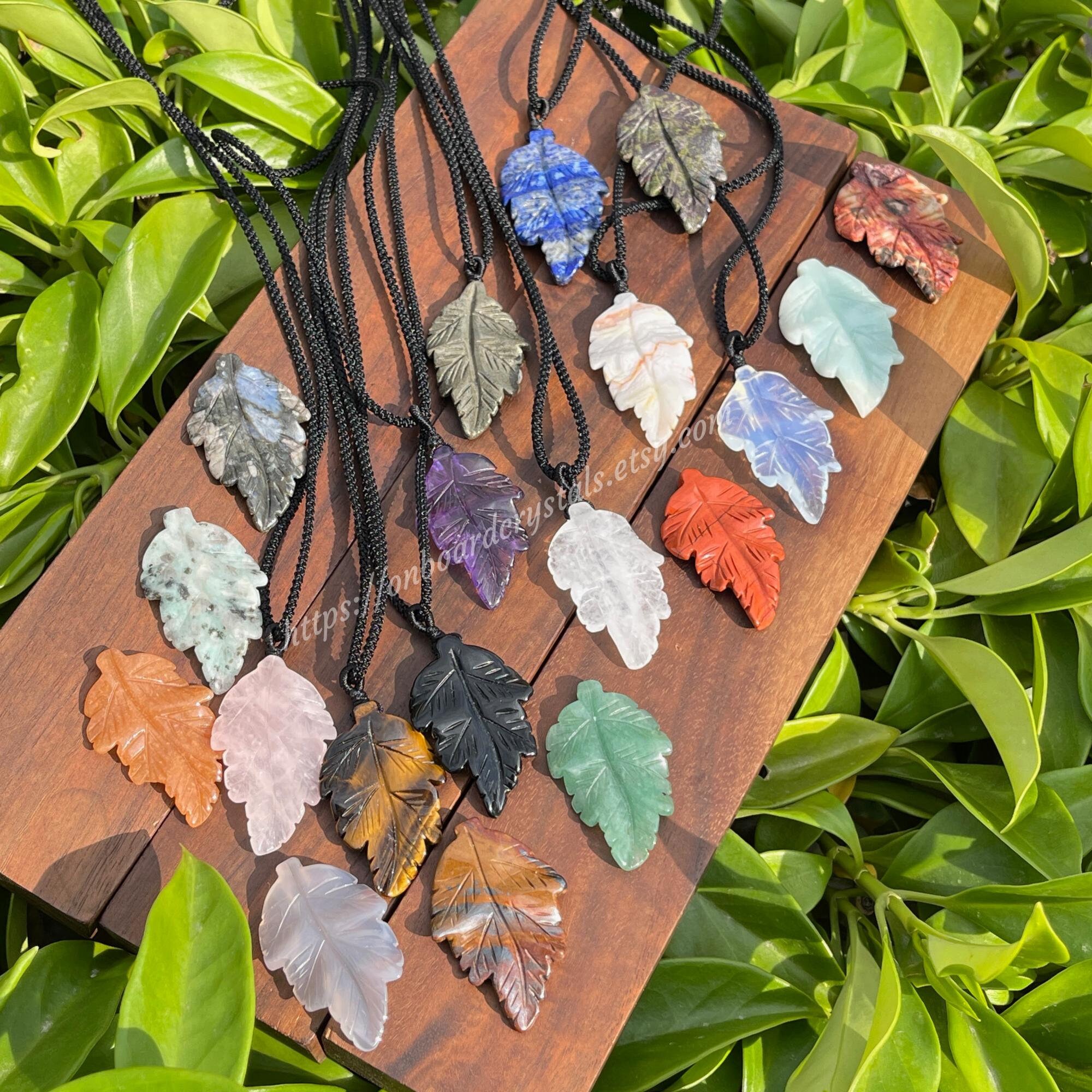 Leaf shaped crystal - Etsy 日本
