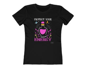 Protect Your Energy Graphic Tee - Spiritual Slim Fit T-Shirt