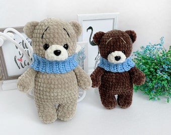 Grizzly Bear I Bear Motif Brown Bear Silhouette Embroidery File by Stickliesel