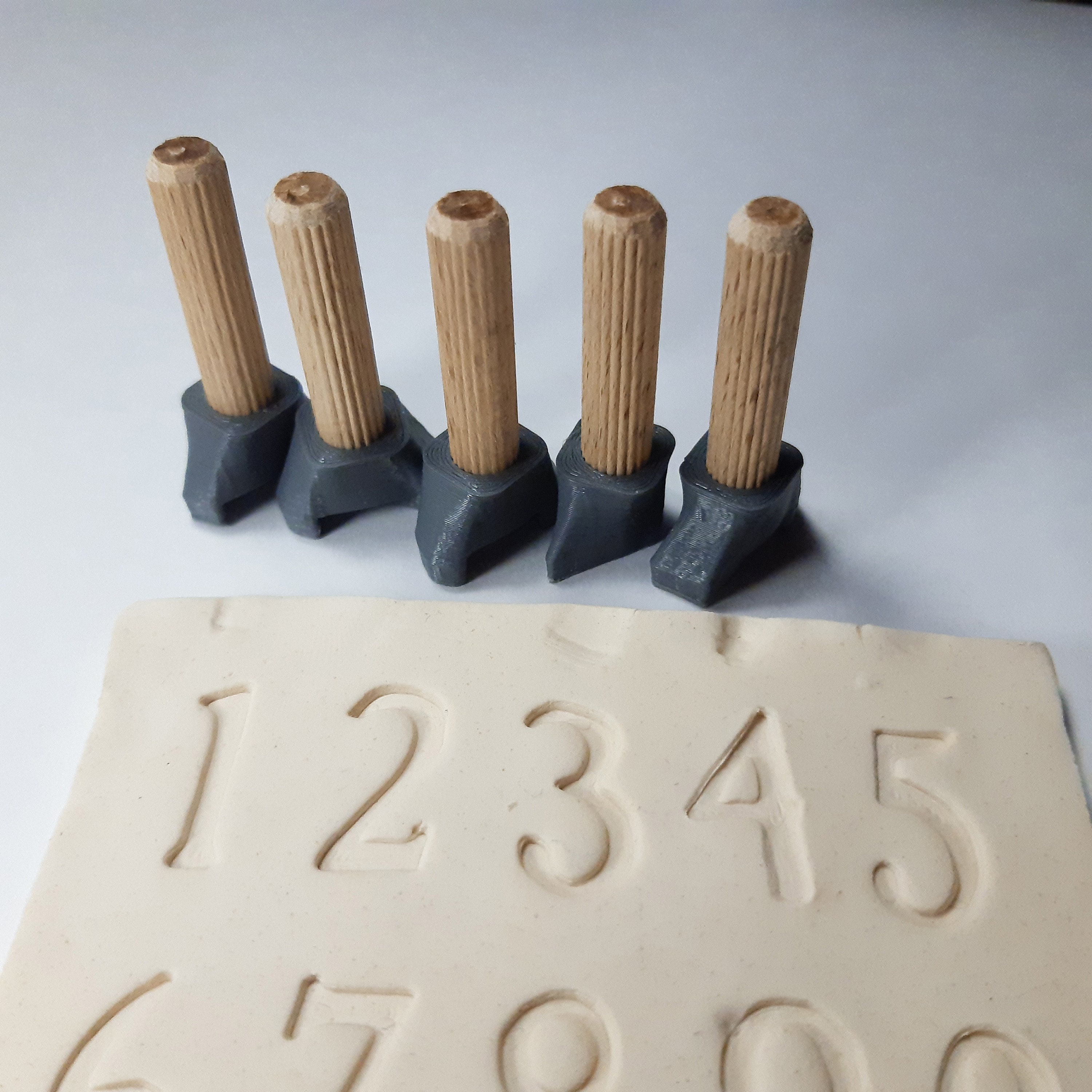 Stamps for clay alphabet letters uppercase lowercase numeric Etsy