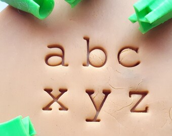 8mm 0.3 Inches Alphabets Clay Stamp Uppercase & Numbers Stamp Ceramics Stamp  Potter's Stamp Storage Case Included 