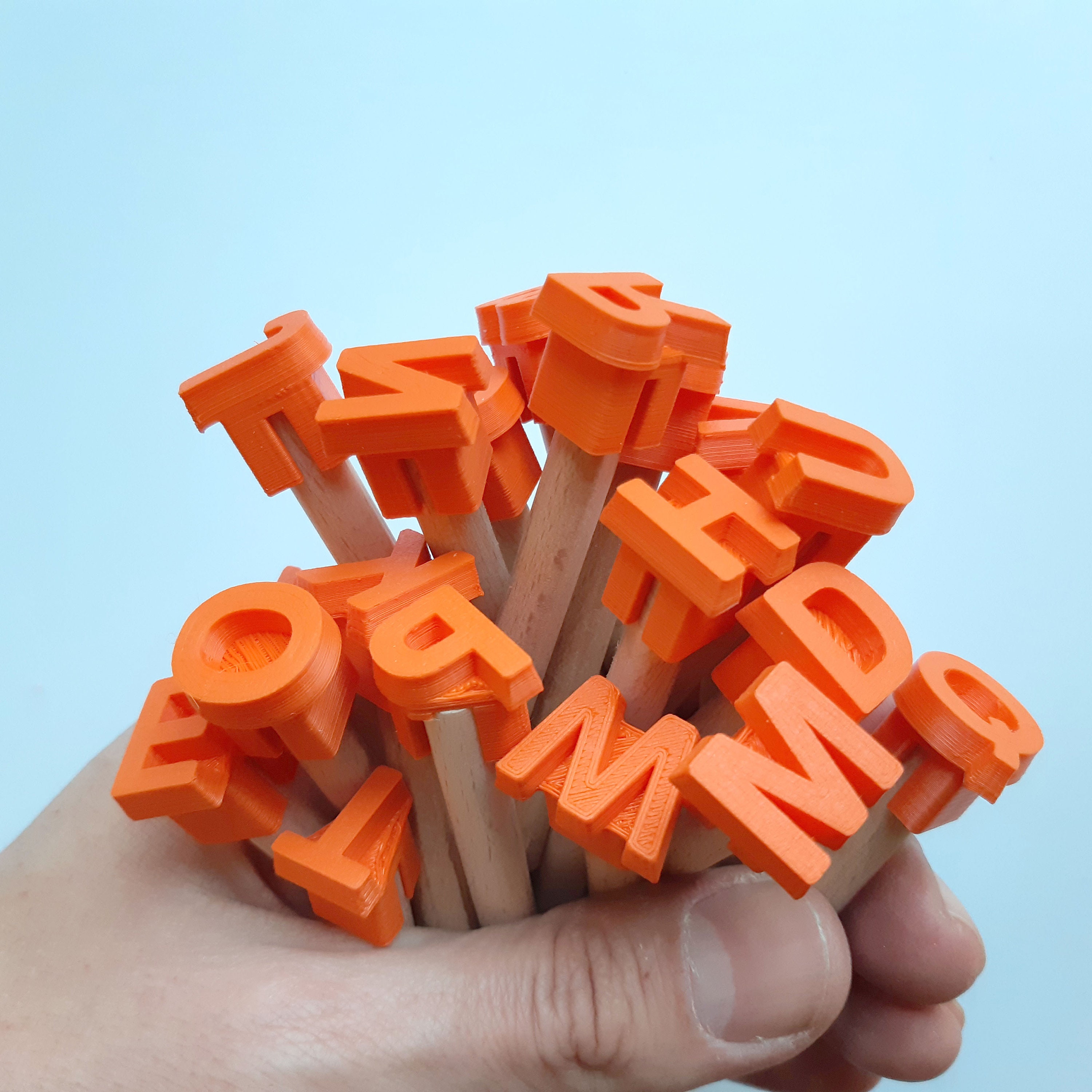 Stamps set 01 for clay 20mm alphabet letters pottery Etsy