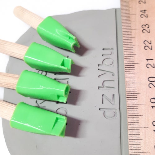 Letters 2 Stamps Alphabet for Clay Etsy