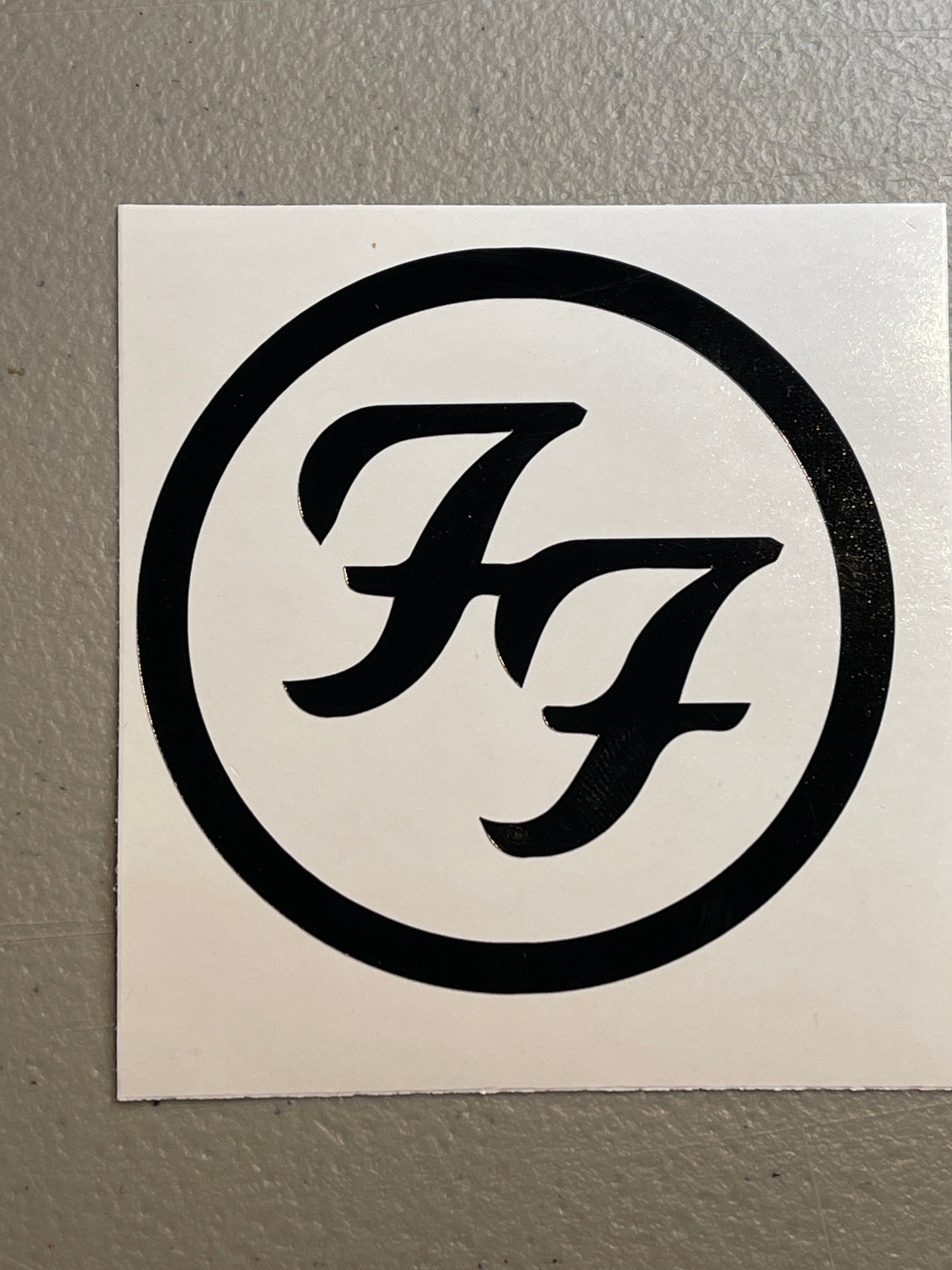 Foo Fighters Circle Vinyl Decal Etsy