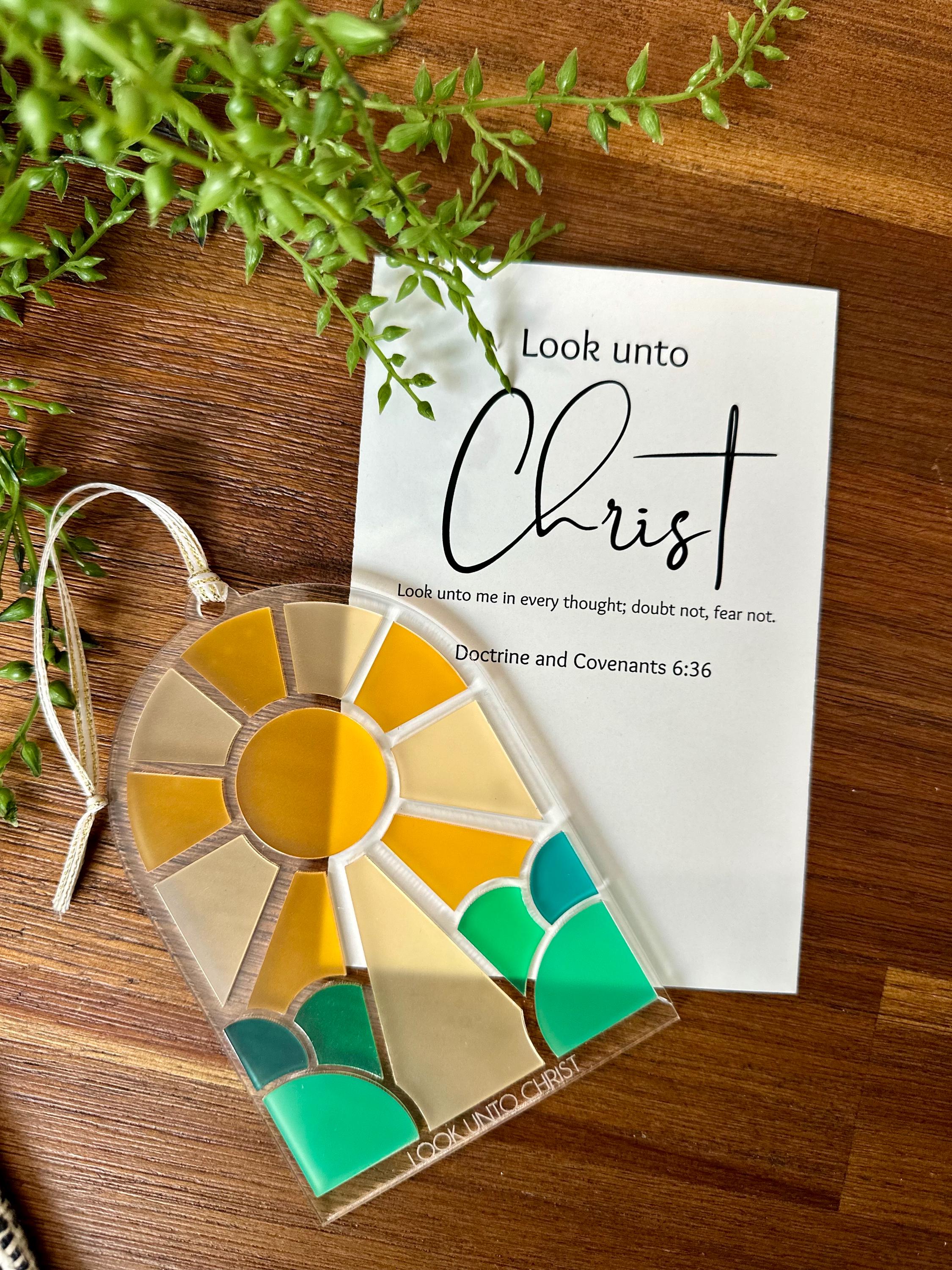 2025 Look Unto Christ, LDS Youth Theme, Suncatcher, Girls Camp