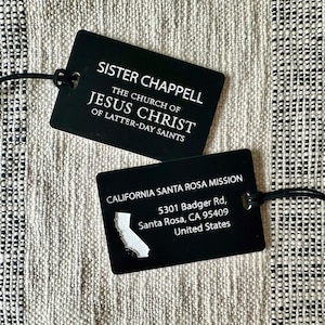 Personalized Missionary Luggage Tags, Customized Luggage Tags, LDS, Missionary, Called to Serve