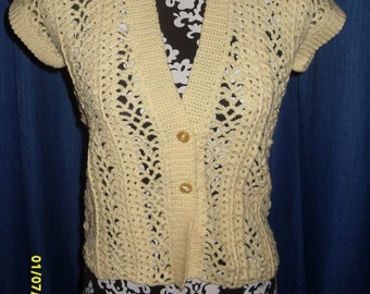 Ladies Crocheted Waistcoat