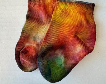 Tie-Dye Infant Bamboo Socks- 6 to 12 months