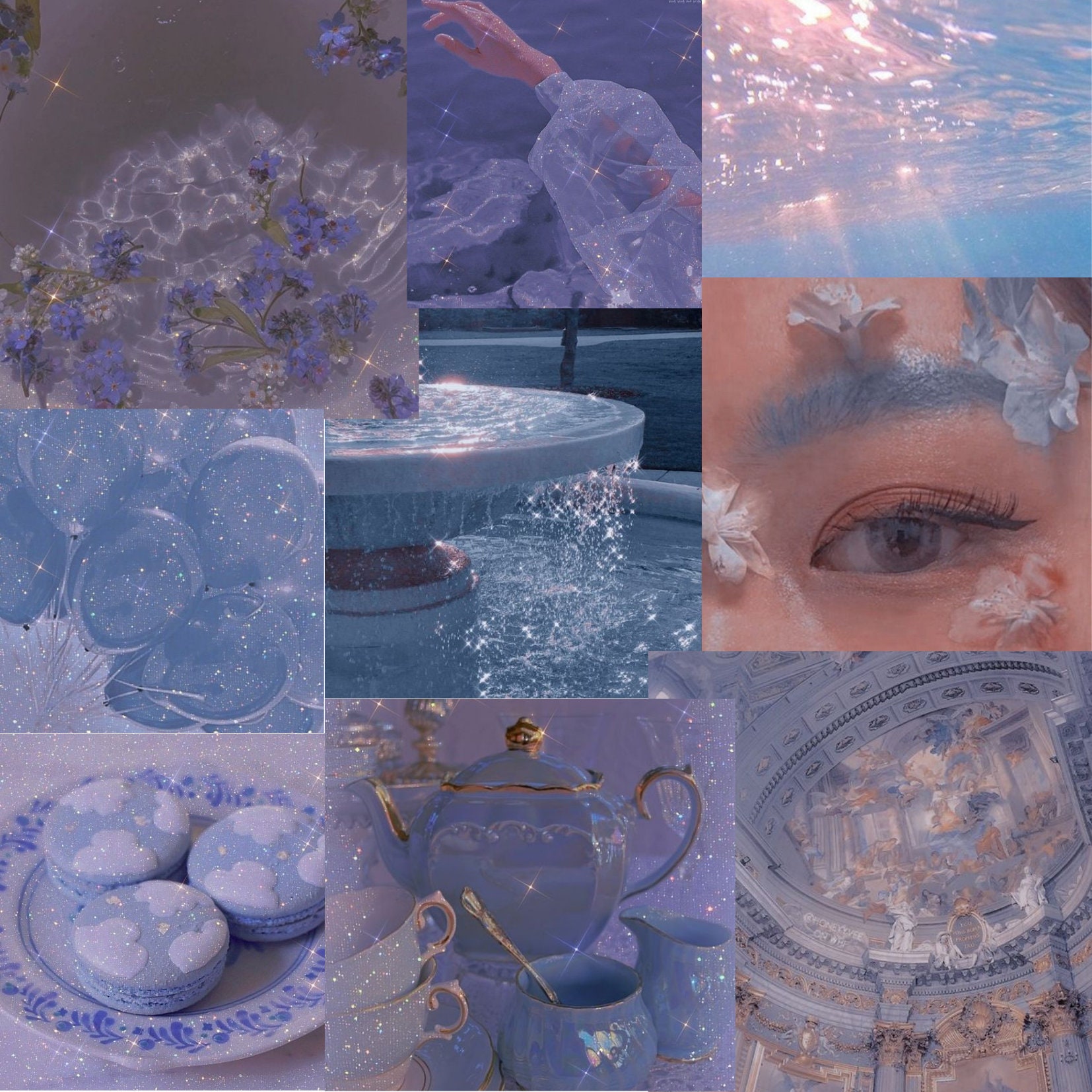 Glaucous Aesthetic Wall Collage Kit Etsy