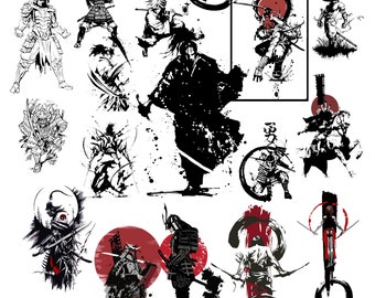 Samurai Girl Art Etsy