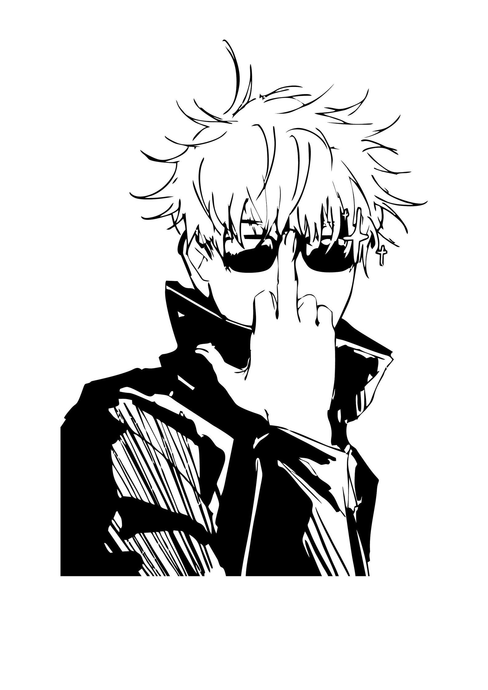 SVG PDF DXF Jujutsu Kaisen anime Gojo Satoru Itadori Yuji | Etsy