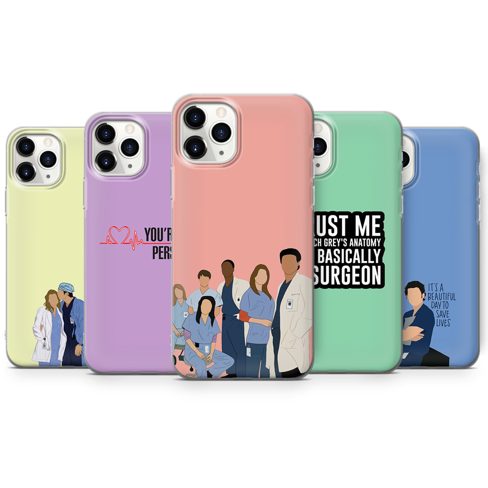 Grey's Anatomy Phone Case Medical Cover for iPhone 12 12 Etsy