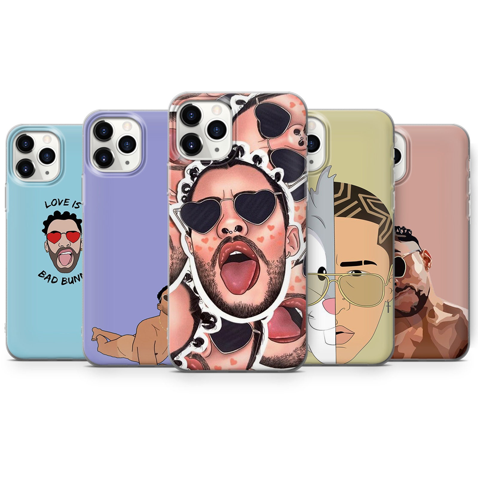 Bad Bunny Phone Case Cover for iPhone 12 12 Pro 12 11 & Etsy