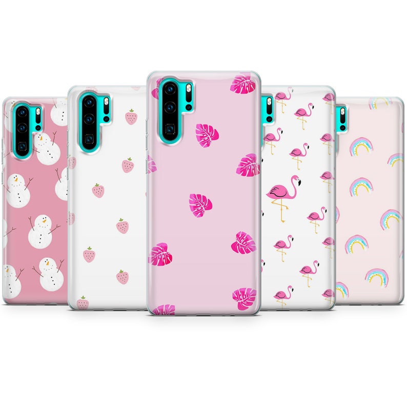 A40 A51 Huawei P20 Cute Pink Pattern Art Phone Case A50 P30 Pro W26 11 /& Samsung S10 Lite Cover for iPhone 12 12 Pro