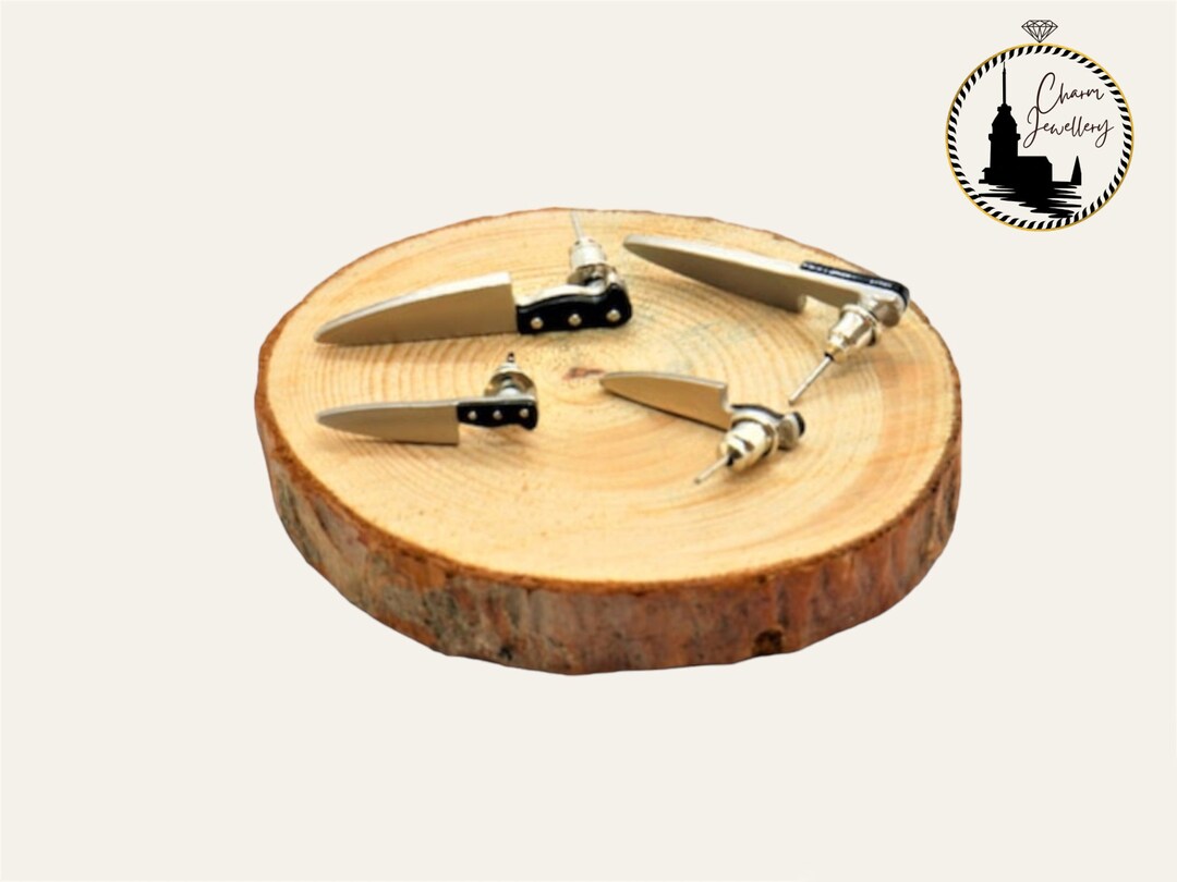 Chef Knife Earrings Men and Women Miniature Cook Gourmet Knife Earrings