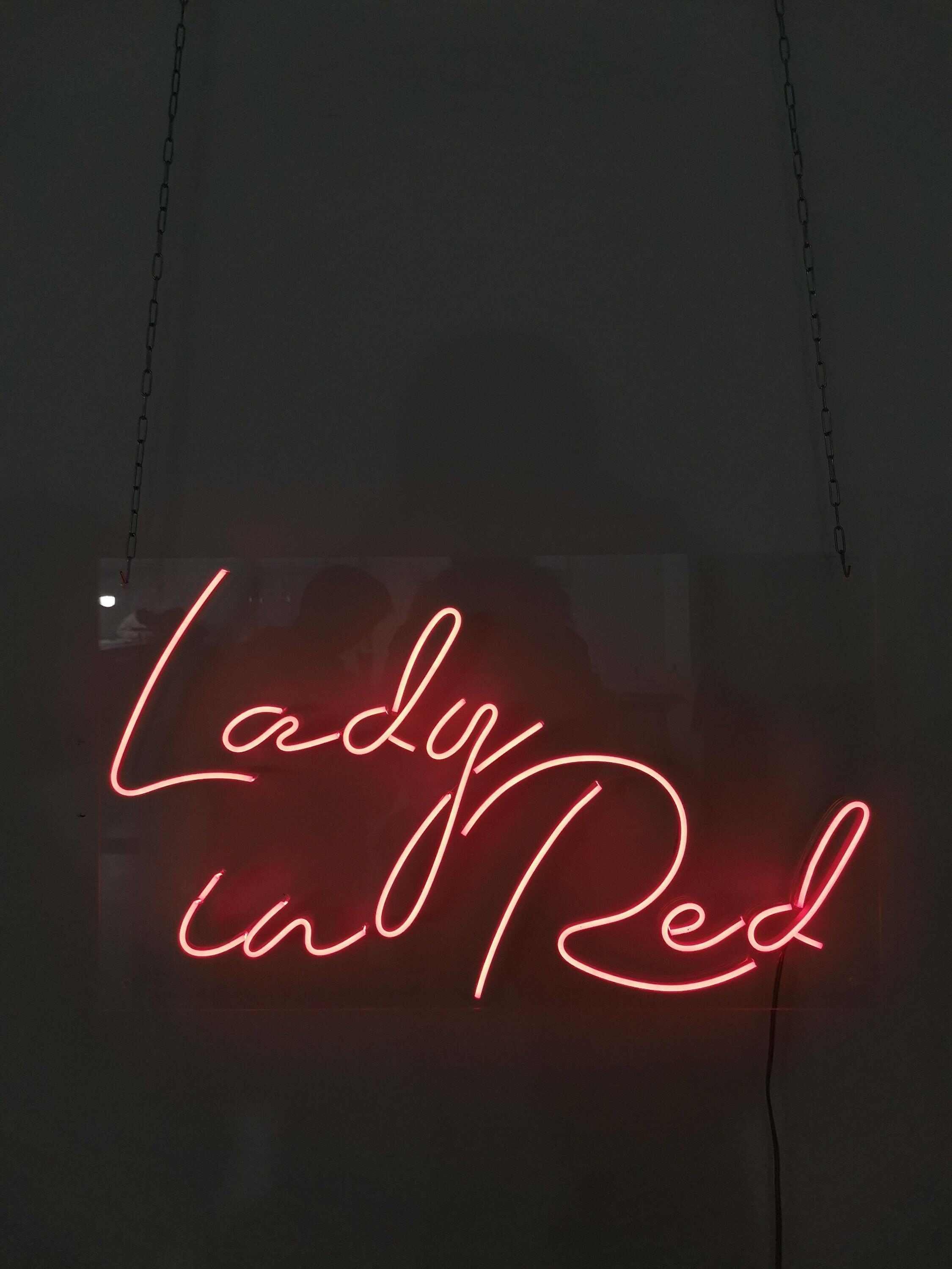 Lady in red neon sign LED neon sign Neon sign Wallart Wall | Etsy