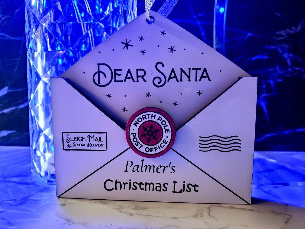 Dear Santa Christmas List Holder and Ornament. Etsy