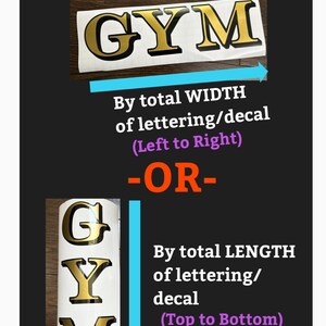 Gold and Black Vintage Letters Vinyl Decals Vintage Gold and Black Lettering Vintage Lettering Vintage Decals for Transom Windows WC Decals image 11
