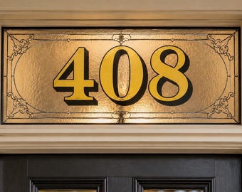 Mirror Gold Transom Numbers Gold Fanlight House Numbers Gold House Numbers Gold Transom House Numbers Black and Gold Transom window Numbers