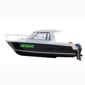 Boat registration numbers vinyl decal stickers, boat registration stickers, waterproof vinyl numbers for boat vinyl number stickers for boat
