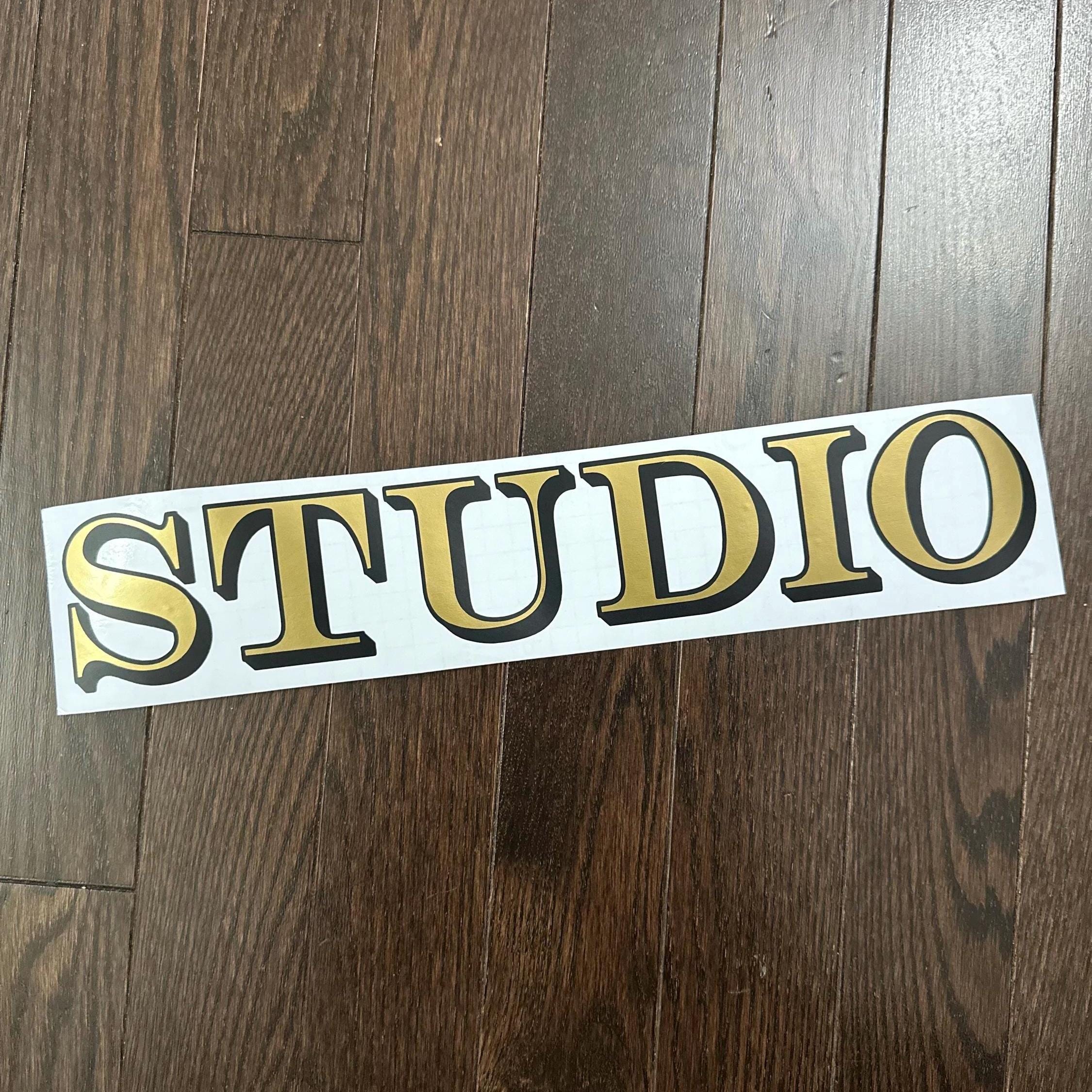 CLASSIC Vintage Gold With Black Shadow Lettering Decals, Victorian ...