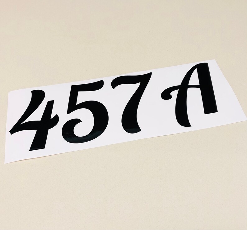 House Number Decal Home Address Front Door Decal Mailbox Etsy Canada