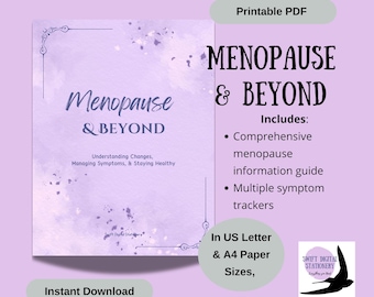 Menopause Symptom Tracker Journal: Self-Care Planner (Printable PDF)