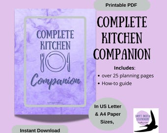 Meal Planner Printable: Complete Kitchen Companion (PDF Digital Download)
