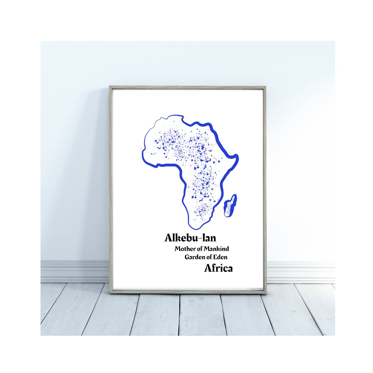 Map of Africa Digital Map Downloadable Art Wall Art | Etsy