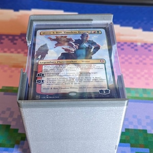 Caixa de baralho com 100 cartas (comandante) para jogo de cartas colecionáveis Magic The Gathering, arquivo para impressão 3D (STL), compatível com armazenamento de peças profundas Stanley ou Proformax.