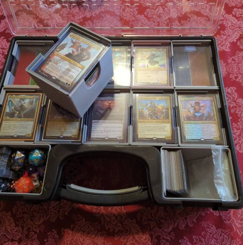 Trading Card Game Magic the Gathering 100 Card commander Deck Box File