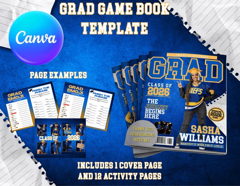 Graduation Exercise Book Graduation Game Activity Book Instant Download - Etsy