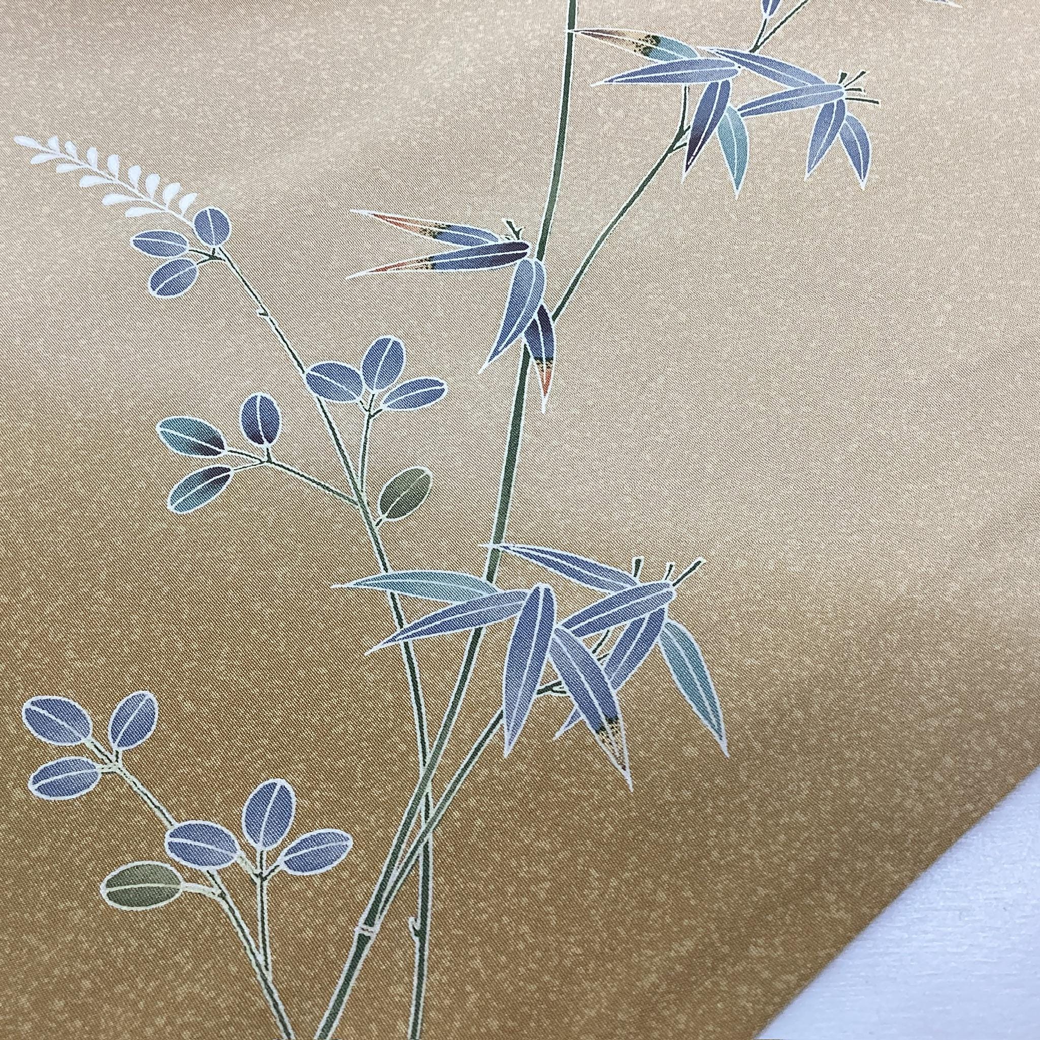 蘭*様 蟷螂子　COLORS K376 Vintage Silk Wedding Kimono (homongi) : Light Brown