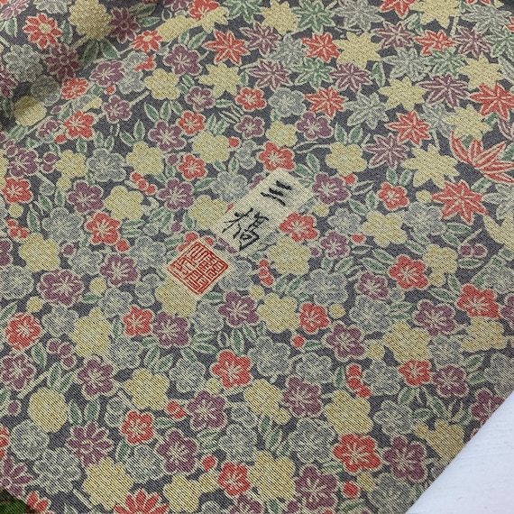 K756 ヴィンテージシルク婚礼着物（ホモンギ）：多色/ちりめんクレープ