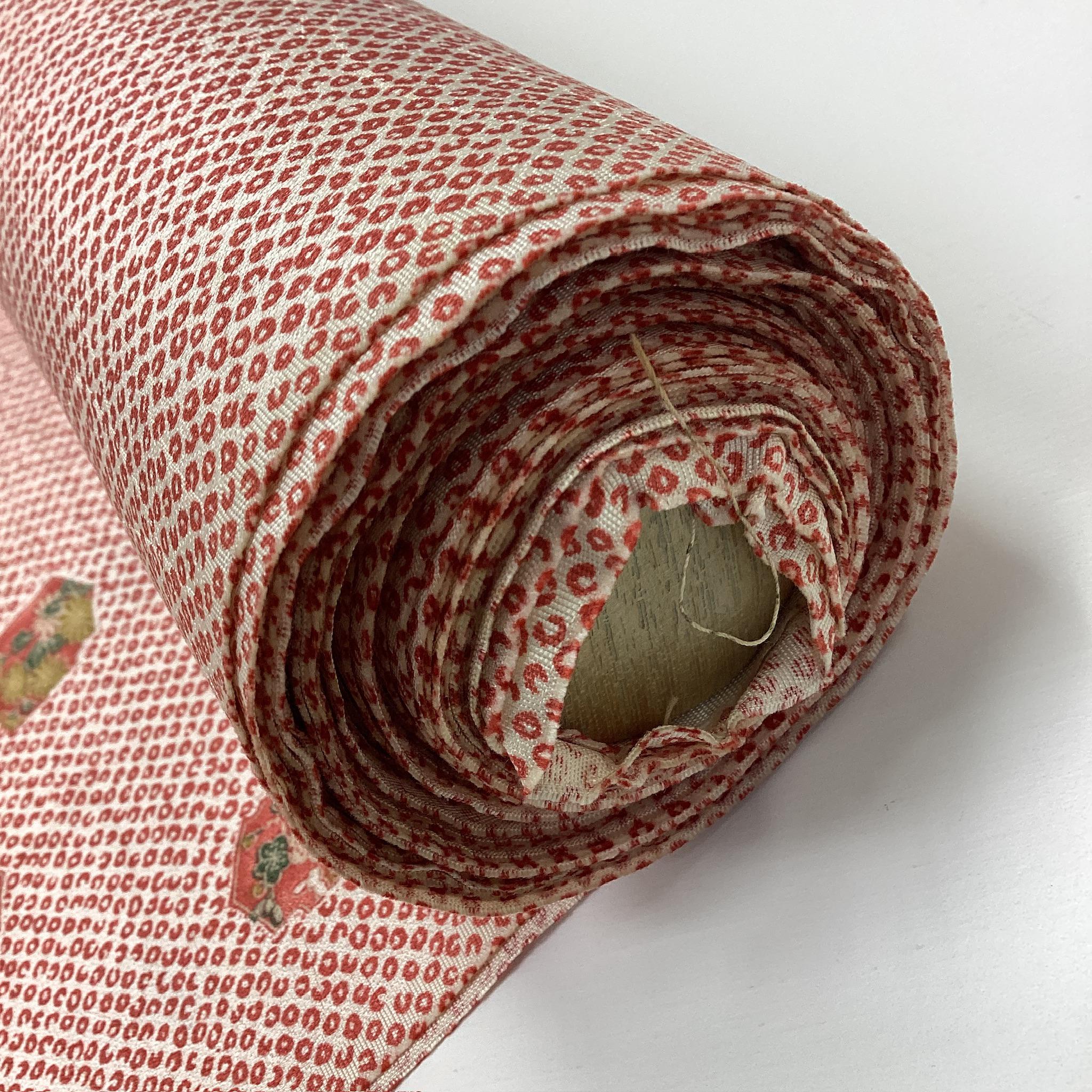 G886 Un-used Silk Kimono Bolt (tanmono) : 9m Long White / Kanoko