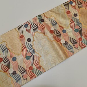 Y943 Vintage Silk Kimono Obi Belt  display picture 2