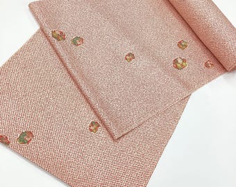 G886 Un-used Silk Kimono Bolt (tanmono) : 9m Long White / Kanoko