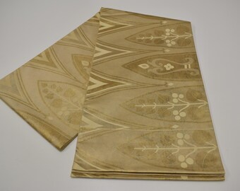 Ceinture Kimono Japonaise Vintage Fukuro Obi En Soie Traditionnelle - KIKUNOJOH
