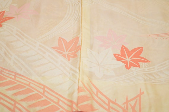 K374 Vintage Silk Kimono Haori Jacket : Shibori R… - image 8
