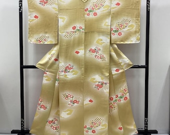 G935 Un-used Silk Kimono Bolt (tanmono) : 12m Mofuku Ro Black